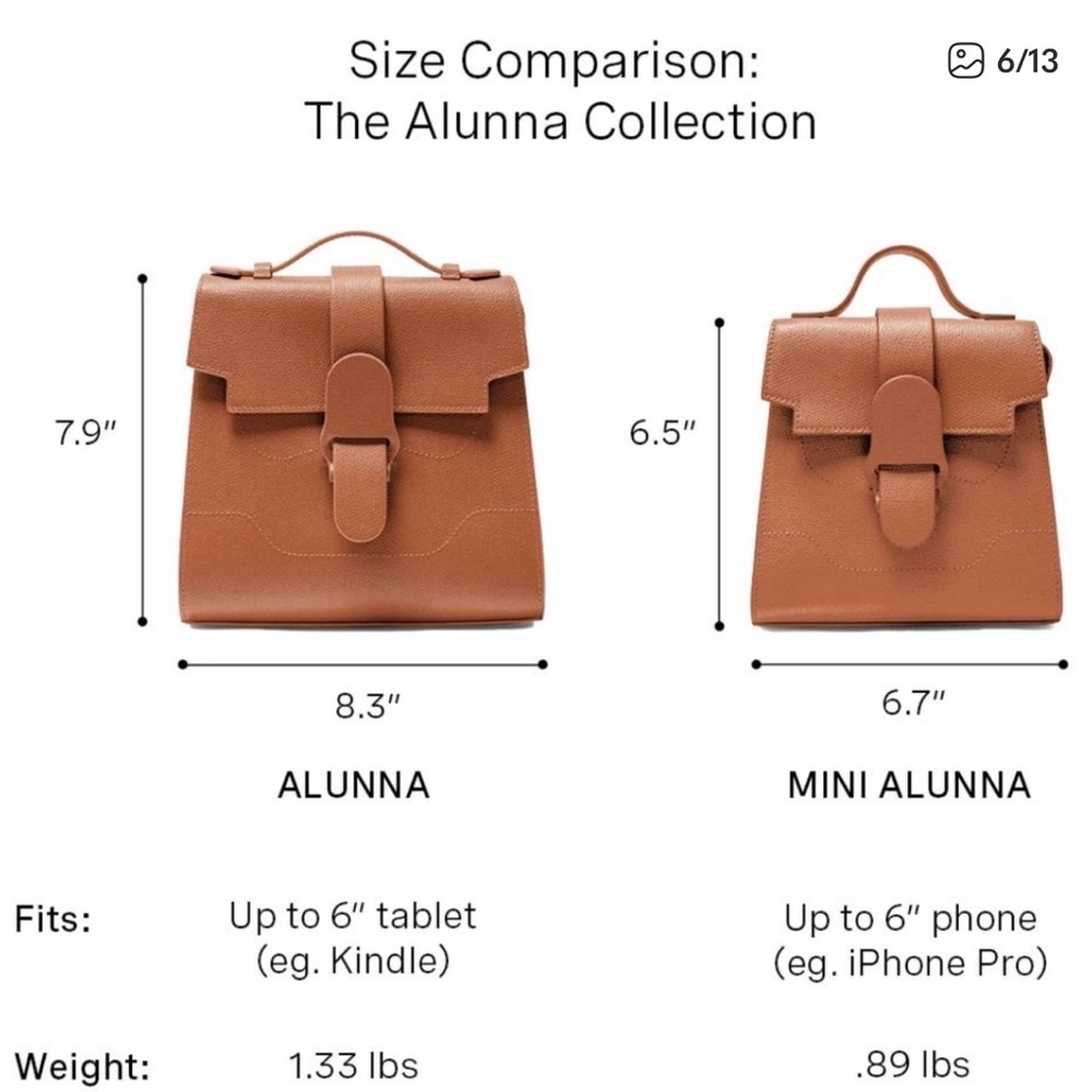 Senreve Alunna Bag in Chestnut - Picture 6 of 6